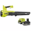 Akumuliatorinis lapų pūstuvas ONE+ RY18BLB-140, 18V, 4,0Ah, žalia/juoda