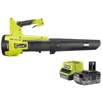 Akumuliatorinis lapų pūstuvas ONE+ RY18BLB-140, 18V, 4,0Ah, žalia/juoda