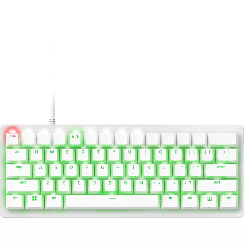 Razer Huntsman V3 Pro Mini – balta – vokiškas išdėstymas P – klaviatūra – optinė (RZ03-04992000-R3G1)