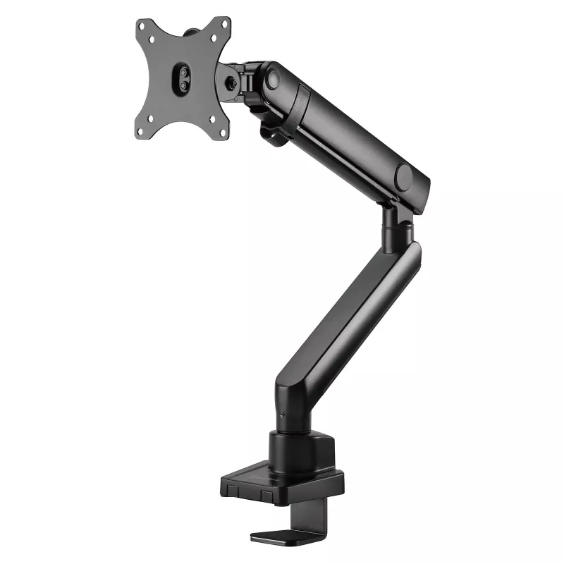 Monitorinis laikiklis SILVERSTONE SST-ARM13 — vienas reguliuojamo aukščio VESA tvirtinimas, sidabrinis
