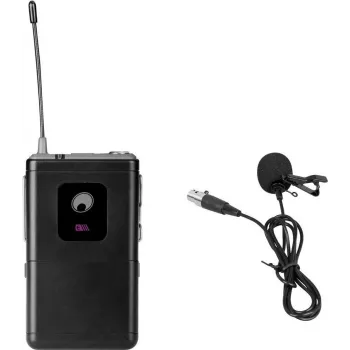 Lavalierinis mikrofonas Omnitronic UHF-E serija 531.9 MHz — laidinis lavalierius UHF belaidėms sistemoms