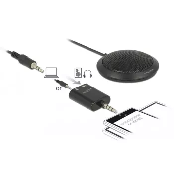 Stalinis mikrofonas DeLOCK 65873 Juodas