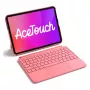 Klaviatūros dėklas su jutikline dalimi Inateck KB04122, skirtas iPad 11 inch/Air, QWERTZ, raudonas