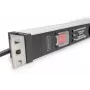 Digitus DN-95433 19 colių 1U rozetė su 5 saugiais lizdais ir 2 m kabeliu