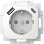 BUSCH JAEGER SCHUKO kištukinis lizdas USB-A+C 20 EUCB2USBAC-214 (2CKA002011A6296)