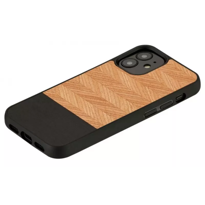 Apsauginis dėklas Man and Wood iPhone 12 mini Herringbone Nero Black