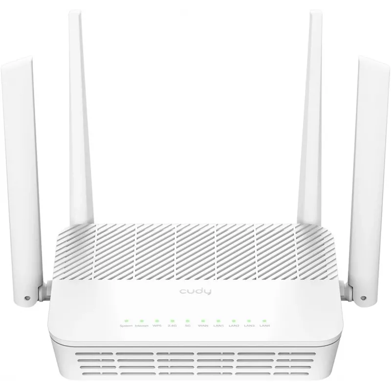 Belaidis maršrutizatorius Cudy AX3000 (Wi‑Fi 6 Dual‑band 2,4/5 GHz, Gigabit Ethernet, 4x LAN, 2402+574 Mb/s)