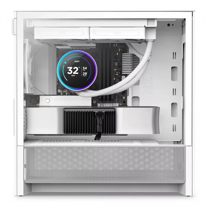 PC korpusas NZXT H9 H3 Flow Midi Tower Baltas