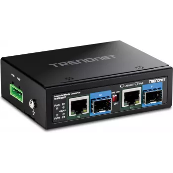 Tinklo medijos keitiklis TRENDnet TI-BF22SFP 1GbE su 2 RJ-45 prievadais ir 2 SFP lizdais