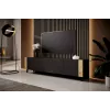 TV spintelė FARO 200x42x52 juodas matinis + ąžuolas craft