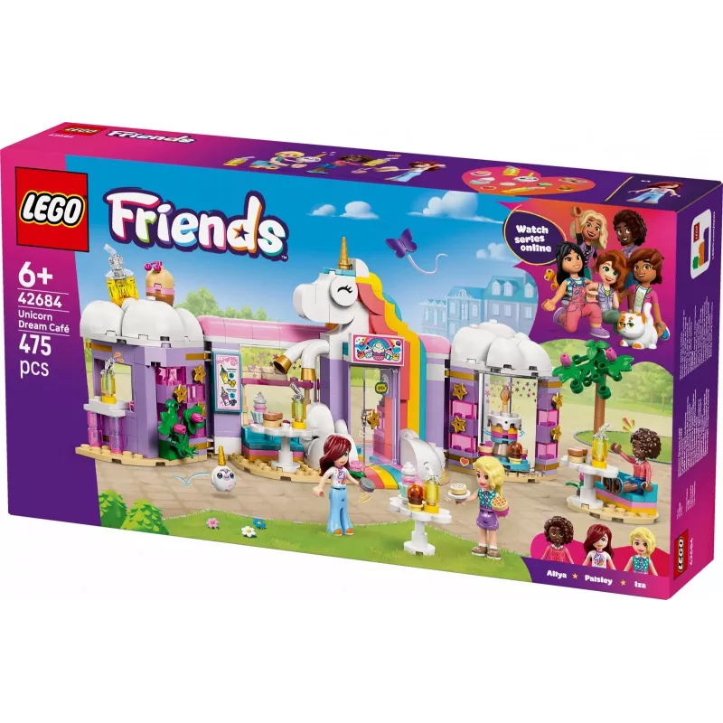 LEGO Friends 42684 Unicorn Dream Café – kūrybinis konstruktorius vaikams