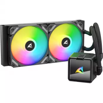 CPU vandens aušintuvas Sharkoon S50 ARGB, juodas