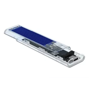 SSD korpusas DeLOCK 42620 išorinis korpusas M.2 NVMe PCIe SSD su USB Type-C moterišku permatomu