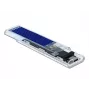 SSD korpusas DeLOCK 42620 išorinis korpusas M.2 NVMe PCIe SSD su USB Type-C moterišku permatomu