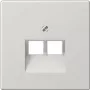 JUNG LS 969-2 UA LG - Pilka - Termoplastas - įprastinis - JUNG - UAE 2 x 8 UPO - UAE 8-8 UPO - UAE 8-8 UPOK6E - UAE 8-8 UPOK6 - MK-POF-2UAE - RJ-45 kištukinis modulis