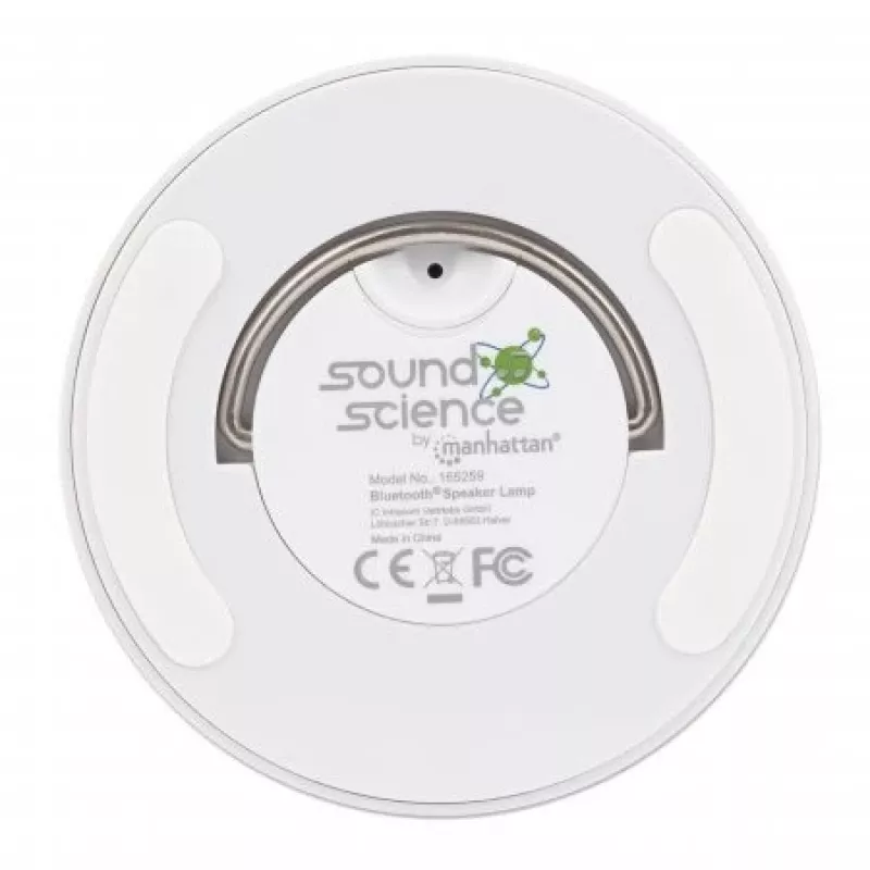 Manhattan Sound Science Bluetooth garsiakalbis, 5 val. grojimo laikas, 10 m diapazonas, microSD skaitytuvas (32 GB), Aux 3.5 mm, 3 W, baltas