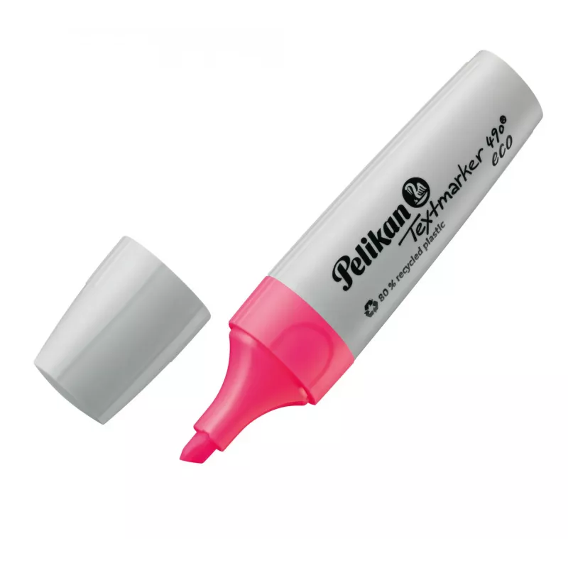 Markeris Pelikan Textmarker 490 eco 4 vnt. Chisel galiukas Žalia Oranžinė Rožinė Geltona