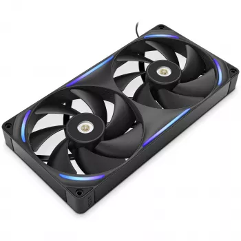 Kompiuterio korpuso ventiliatorius NZXT F280X 140 mm Juodas, 1 vnt, 280 × 140 × 30 mm