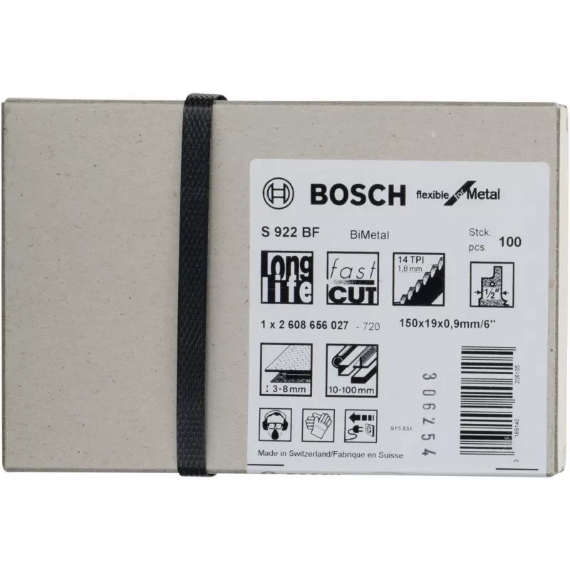 Bosch 2 608 656 027 pjūklo geležtė pjūklui atgaliniam / pjūklui staliniam / pjūklui švytuokliniam Bimetal 100 vnt