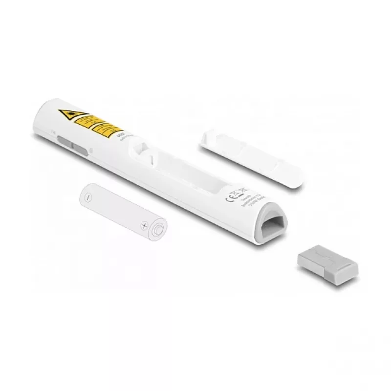DeLOCK USB lazerinė pateikėja balta su belaidžiu USB RF nano imtuvu