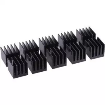 Alphacool GPU RAM aliumininiai aušinimo radiatorėliai 15x15mm - juodi 10 vnt. (17155)