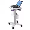Ergotron StyleView SV10 vežimėlis nešiojamam kompiuteriui, medicininis, metalas, baltas, aliuminis, ekrano dydis iki 43,2 cm (17 inch) (SV10-1100-0)