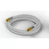 Goobay SAT antenos laidas (135 dB tipas), 4x ekranuotas, 5 m, baltas – auksuotas, F kištukas > F kištukas (70644)