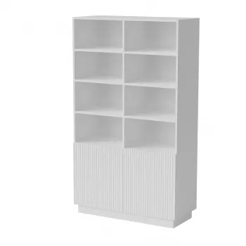 Spintelė knygoms Cama Meble LIVERTI 100×420×1705 mm balta