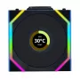 Ventiliatorių rinkinys Lian Li UNI FAN SL Wireless LCD 120 juodas 3 vnt.