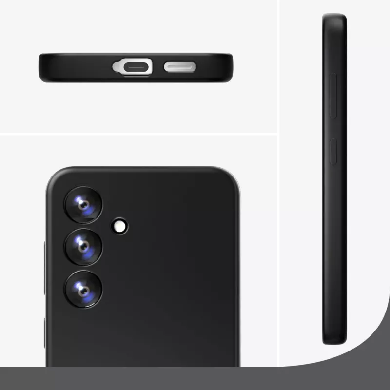 4smarts Silicone Case Cupertino 541337 juodas silikoninis dėklas telefonui Samsung Galaxy A56