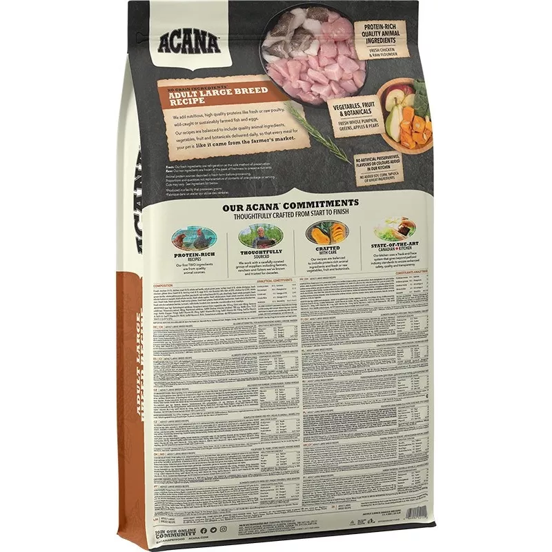 ACANA Adult Large Breed - sausas šunų ėdalas - 11,4 kg