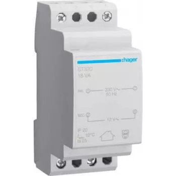 Hager apsauginis transformatorius 12 V 1,5 A ST320 (ST320)