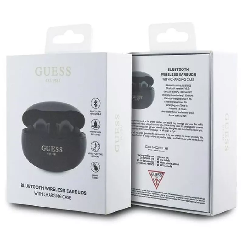 Belaidės ausinės Guess GUTWST50EKTWS