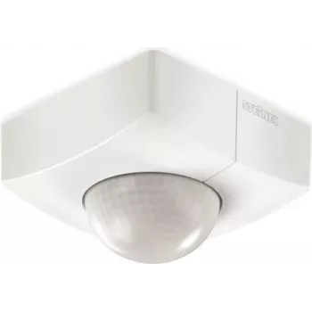 Steinel IS 3360 COM1 — lubinis PIR jutiklis, laidinis, AC 220–240V, 2000W, baltas, 95×95×65 mm