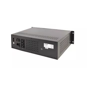 Gembird 19 inch 3.4U 1500VA UPS, 4x IEC 230V išėjimai, IEC14 įėjimas, RJ11, USB, LCD, Line-Interactive 1.5 kVA / 900 W