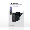 Qoltec GaN POWER PRO Įkroviklis | 2xUSB-C | 2xUSB | 130W | 5-20V | 1,5-5A | XP | Juoda