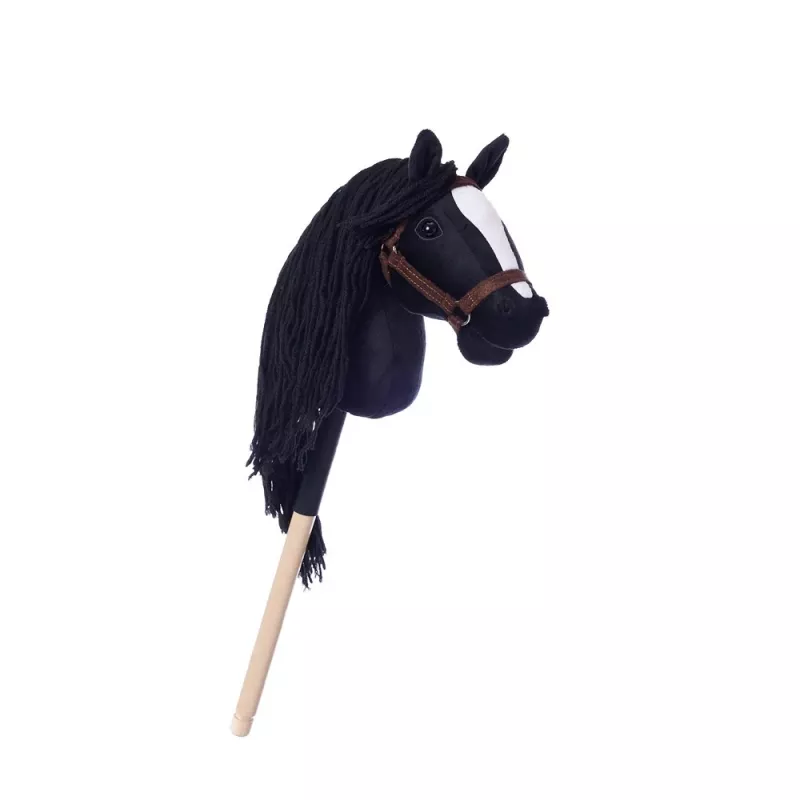 Žirgas ant lazdos HOPPIHORSE Hobby Horse A4 juodas