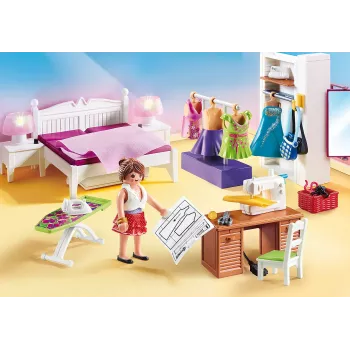 Playmobil 70208 Lėlių namelio miegamasis su siuvimo kampeliu