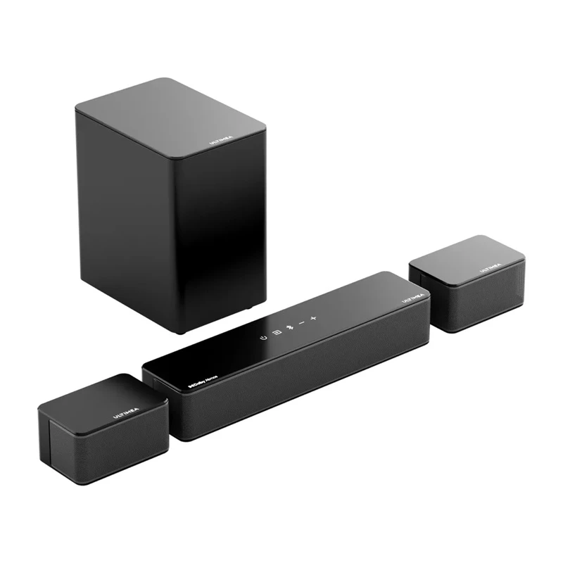 Garbo juosta Ultimea U2520 5.1 kanalų su belaidžiu žemų dažnių garsiakalbiu, Dolby Atmos, programėlės valdymu, juoda