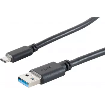 USB kabelis S/CONN 13-31045 USB 3.2 Gen 1 3 m USB A USB C juodas