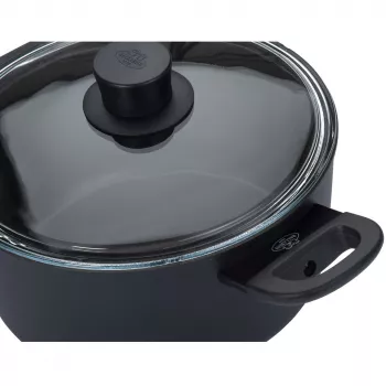 Puodas BALLARINI 75002-920-0 Apvalus Juodas Aliuminis 20 cm
