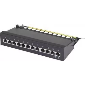 Patch Panel Renkforce 12 prievadų CAT6, 1U stovas, modelis 001485575