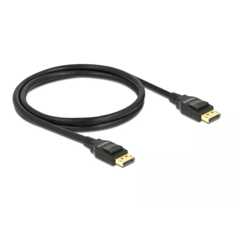DisplayPort kabelis DeLOCK 82423 1 m vyriškas-į-vyrišką juodas