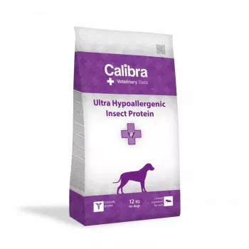 CALIBRA Veterinary Diets Dog Ultra-Hypoallergenic Insect - sausas šunų ėdalas - 12 kg