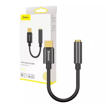 Adapteris Baseus CATL54-01 Type-C į 3,5 mm, juodas