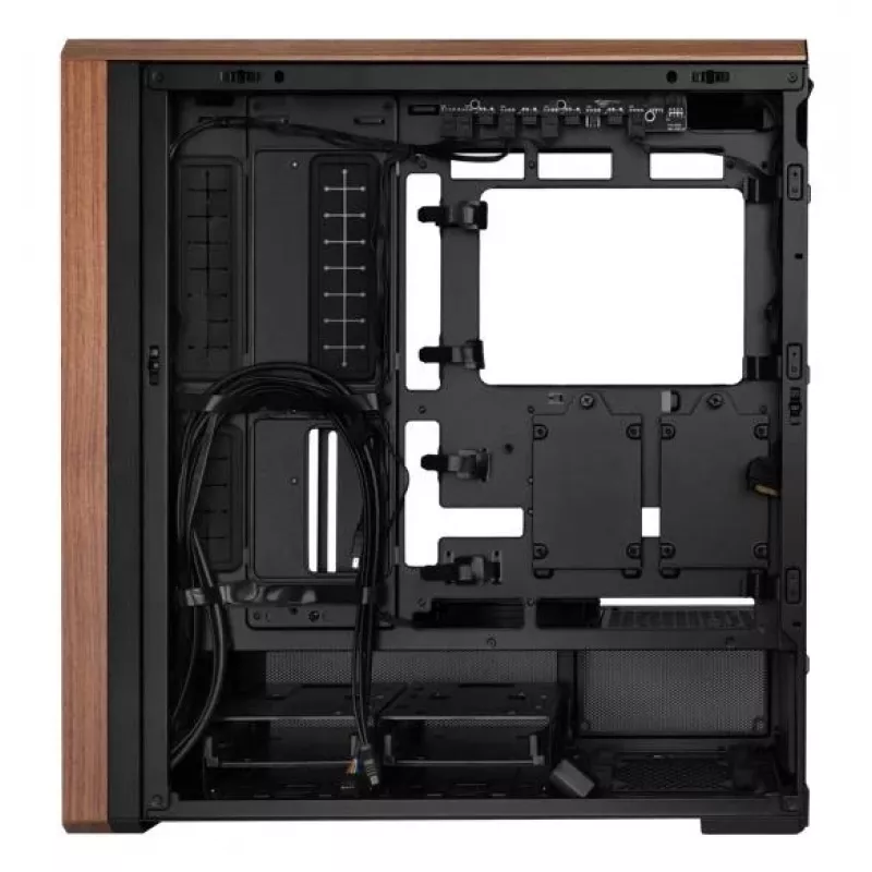 Kompiuterio korpusas Lian Li Lancool LAN217X Midi Tower Juodas, Medis