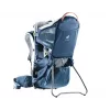 Nešiojama kuprinė vaikui DEUTER Kid Comfort Active mėlyna, poliamidas, iki 22 kg, saulės stogelis, pėdų atrama, VariQuick, Lite Air