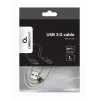 USB duomenų laidas Gembird USB A – USB C 1 m, USB 3.2 Gen 1, baltas