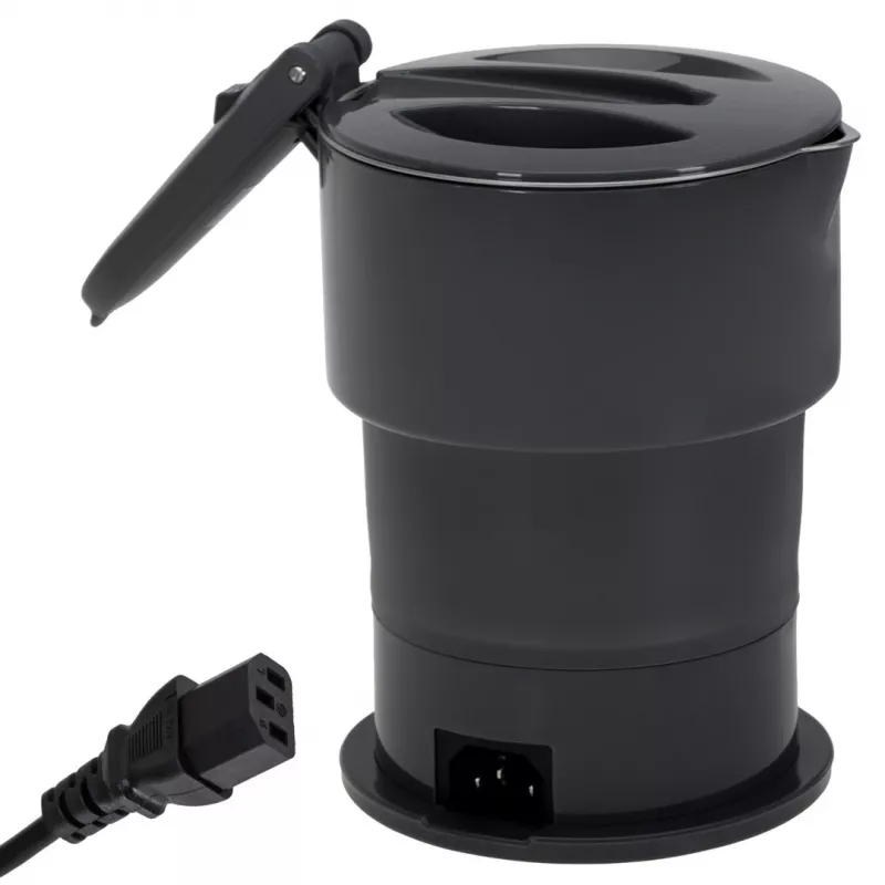 Elektrinis virdulys Adler AD 1377G, 0,6 l, 600 W, pilkas, plastikas/silikonas/nerūdijantis plienas