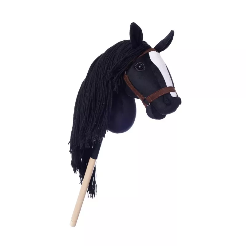 Žaislinis arkliukas ant lazdos HOPPIHORSE Hobby Horse A3 juodas